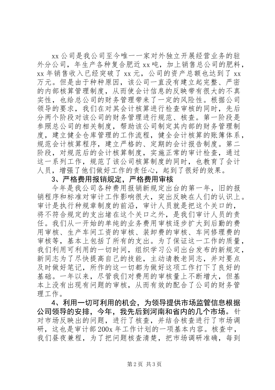 XX年审计部门年终总结_第2页