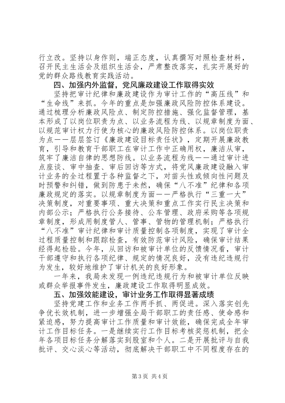 XX年审计局党支部工作总结_第3页