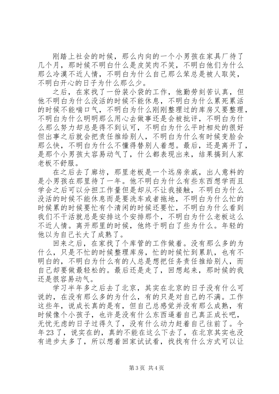 XX年外出工作个人总结_第3页