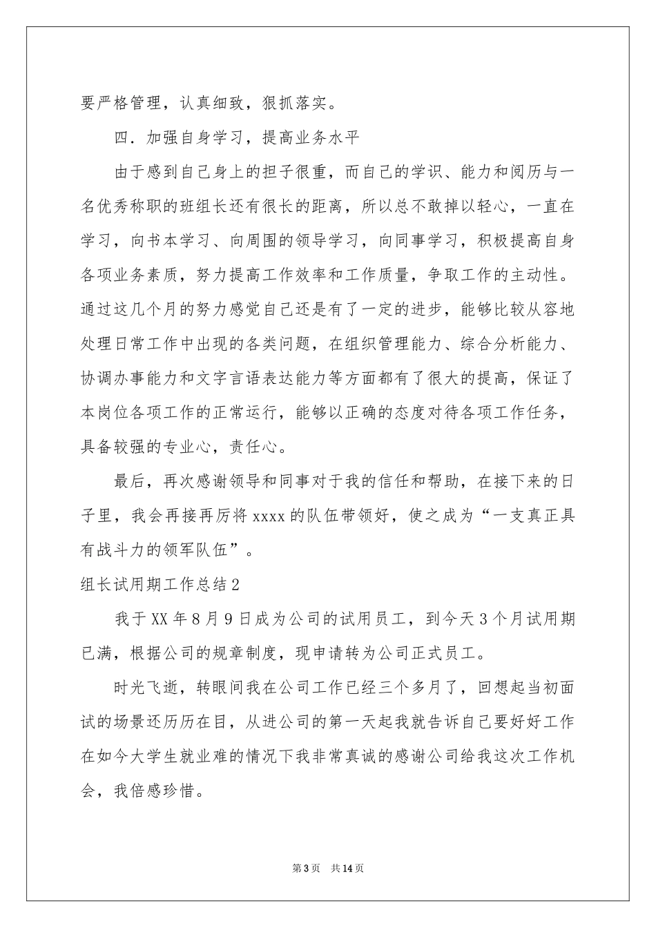 组长试用期工作参考总结_第3页