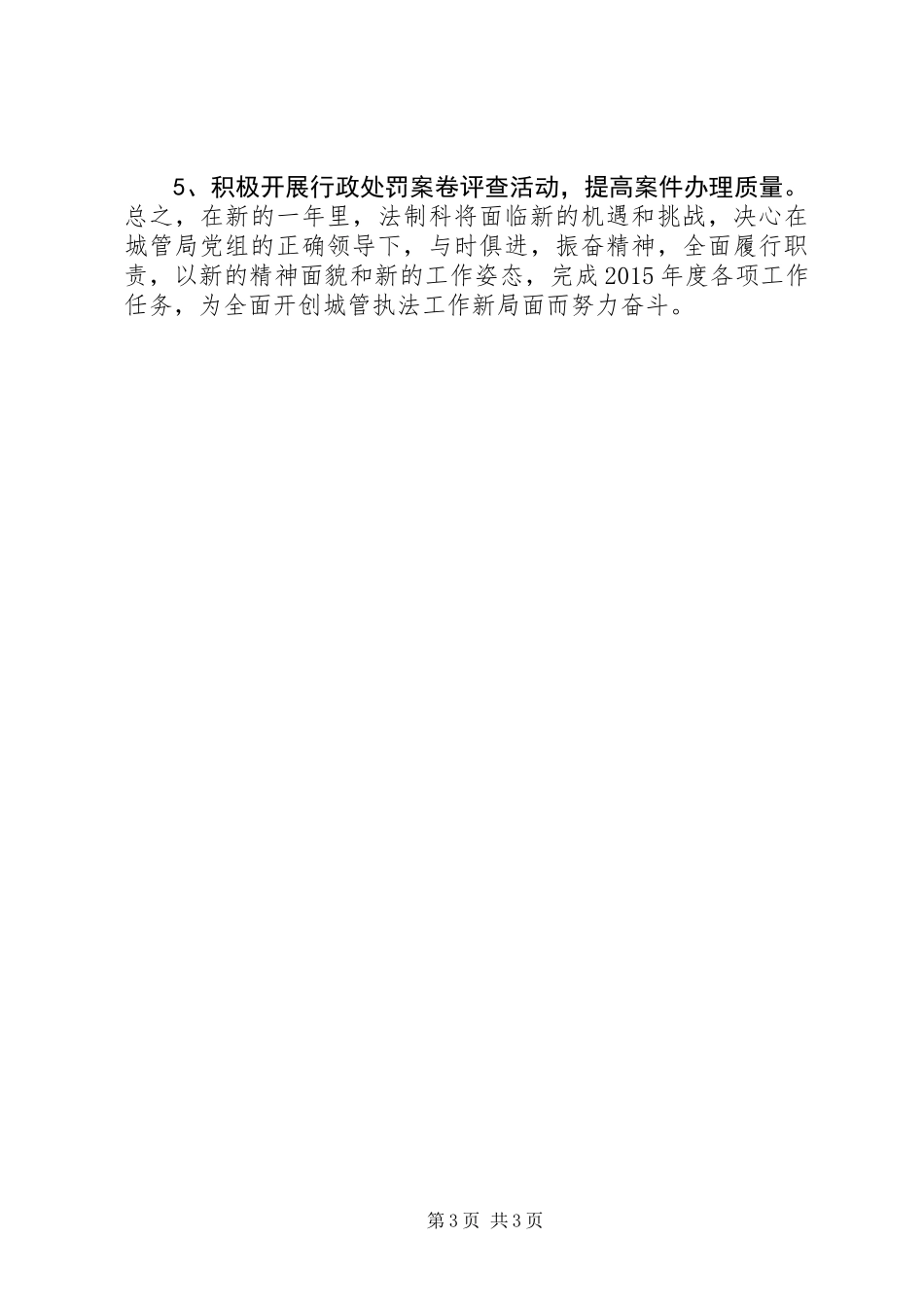 XX年城管局法制科工作总结_第3页