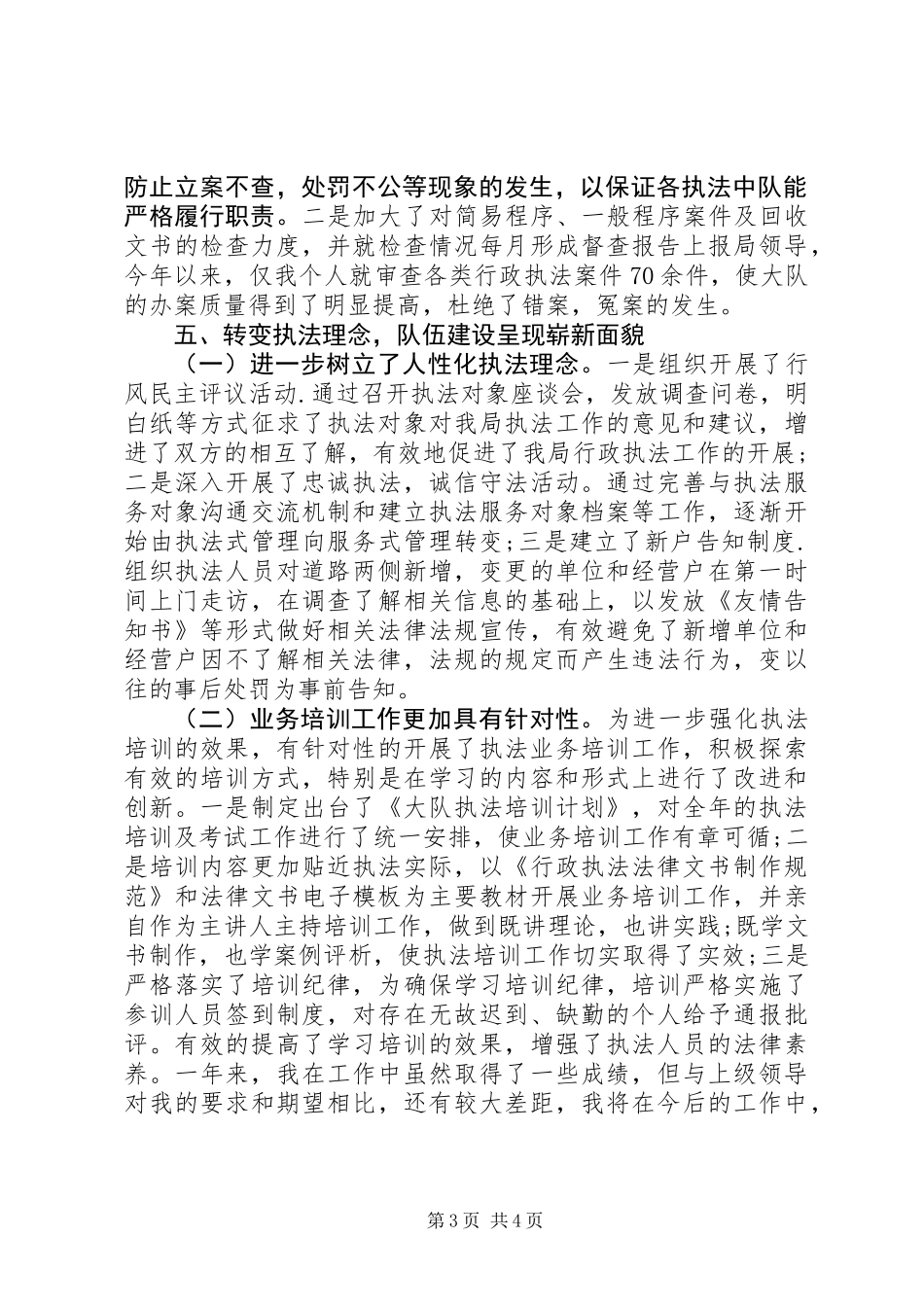 XX年城管局执法大队工作总结_第3页