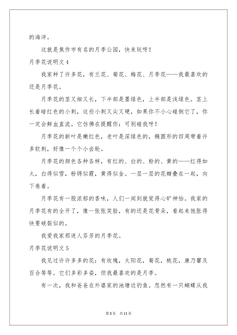 月季花说明文_第3页