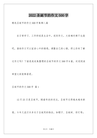 2024圣诞节的作文500字_3