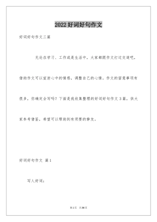 2024好词好句作文_221