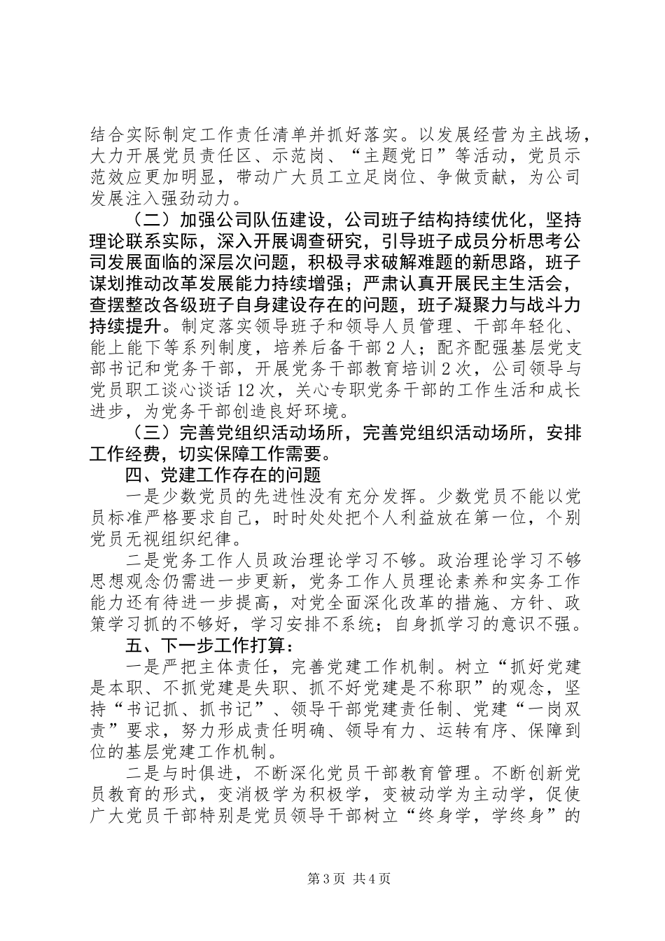 XX年国有公司党建工作总结_第3页