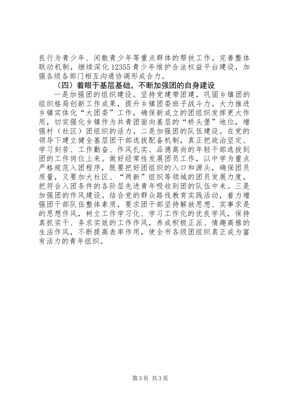 XX年团市委工作要点_第3页