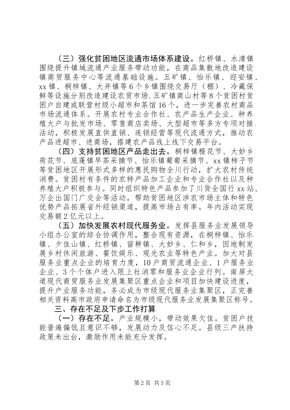 XX年商务扶贫自查报告_第2页