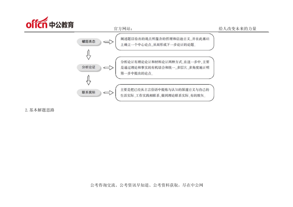 2015年贵州公务员面试综合分析题精讲之名言俗语类 _第2页