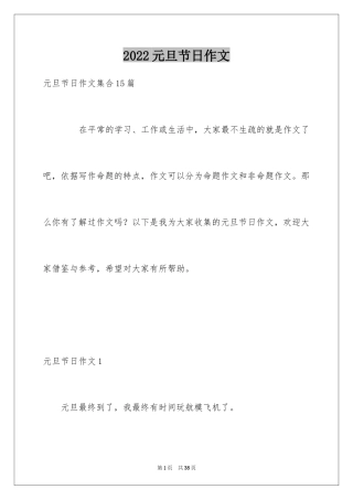 2024元旦节日作文_48