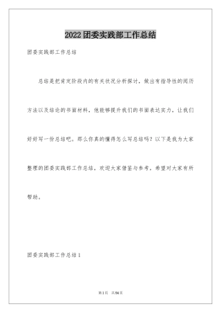 2024团委实践部工作总结_1