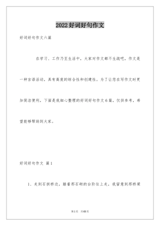 2024好词好句作文_90