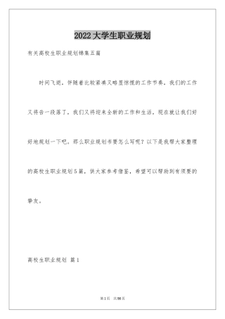 2024大学生职业规划_1313