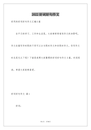 2024好词好句作文_179
