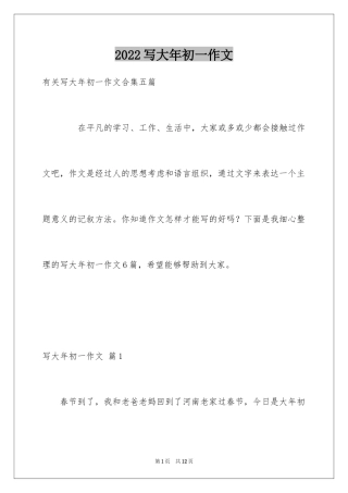 2024写大年初一作文_13