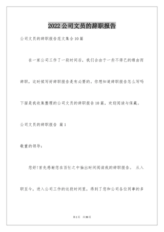 2024公司文员的辞职报告_25