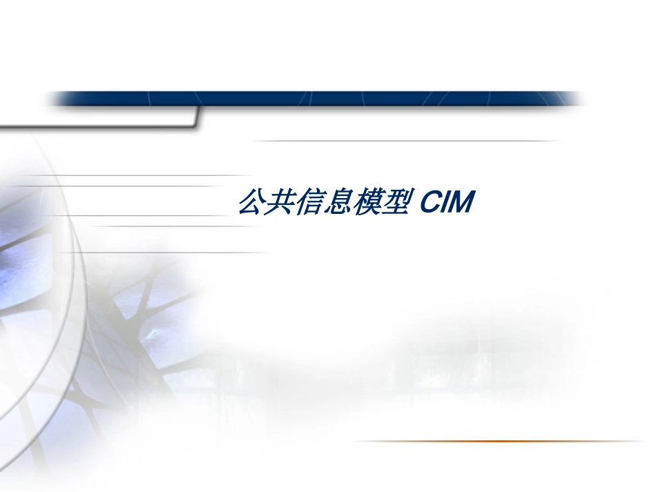 公共信息模型CIM.._第1页