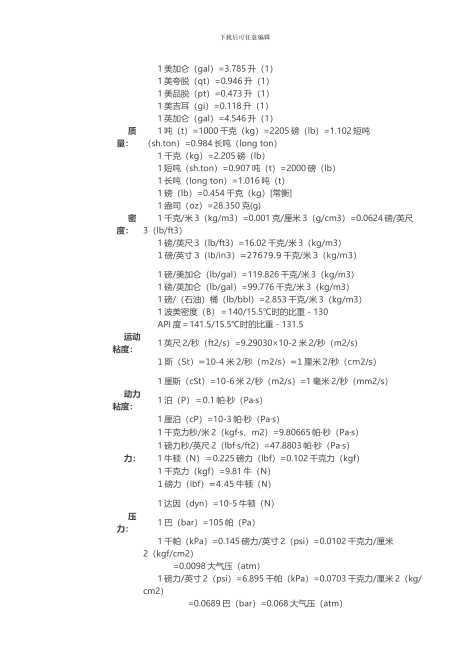 小学单位换算表大全_第2页