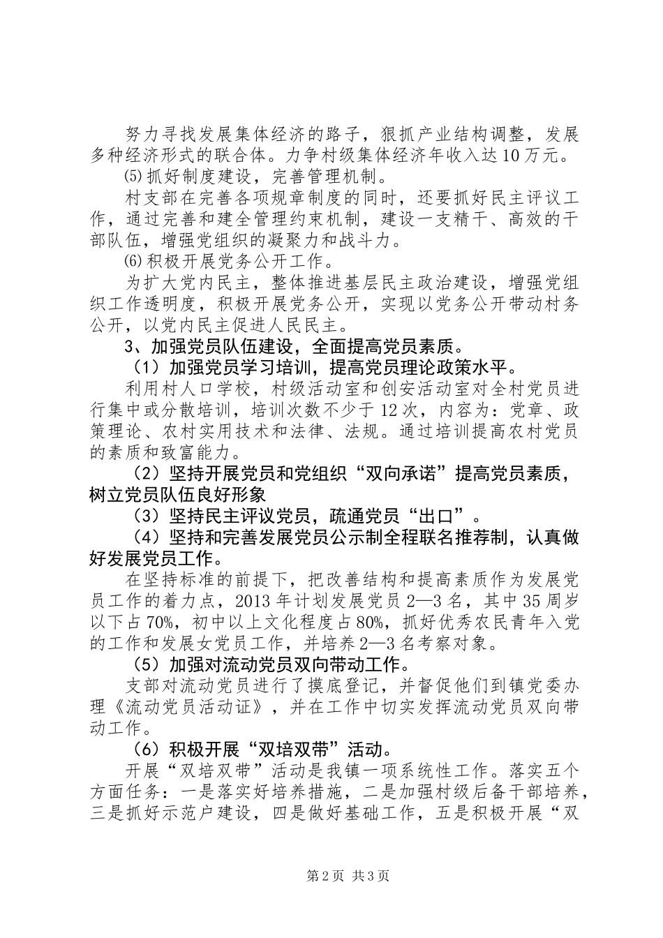 XX年农村党务党建工作计划_第2页