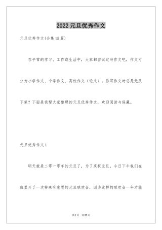 2024元旦优秀作文_11