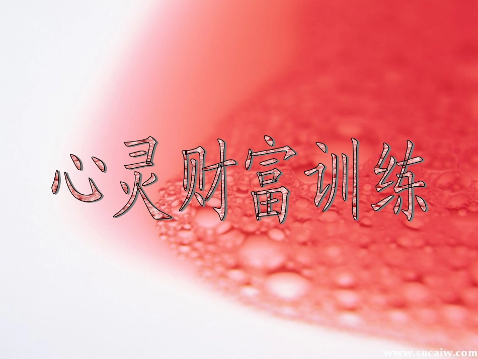 心灵财富训练_第1页
