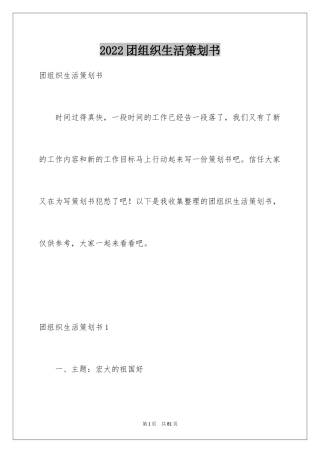 2024团组织生活策划书_3