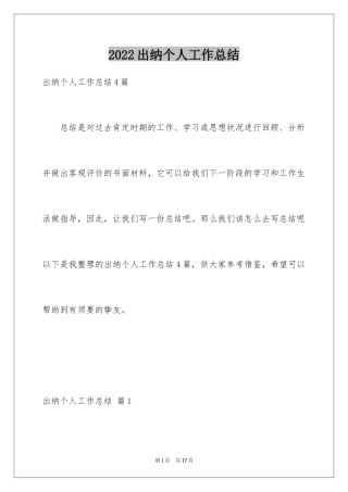 2024出纳个人工作总结_45
