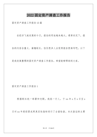2024固定资产清查工作报告_1