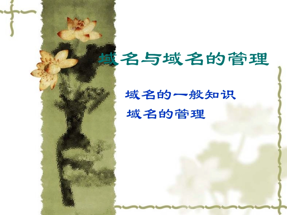 高中信息2.1域名与域名管理_第1页