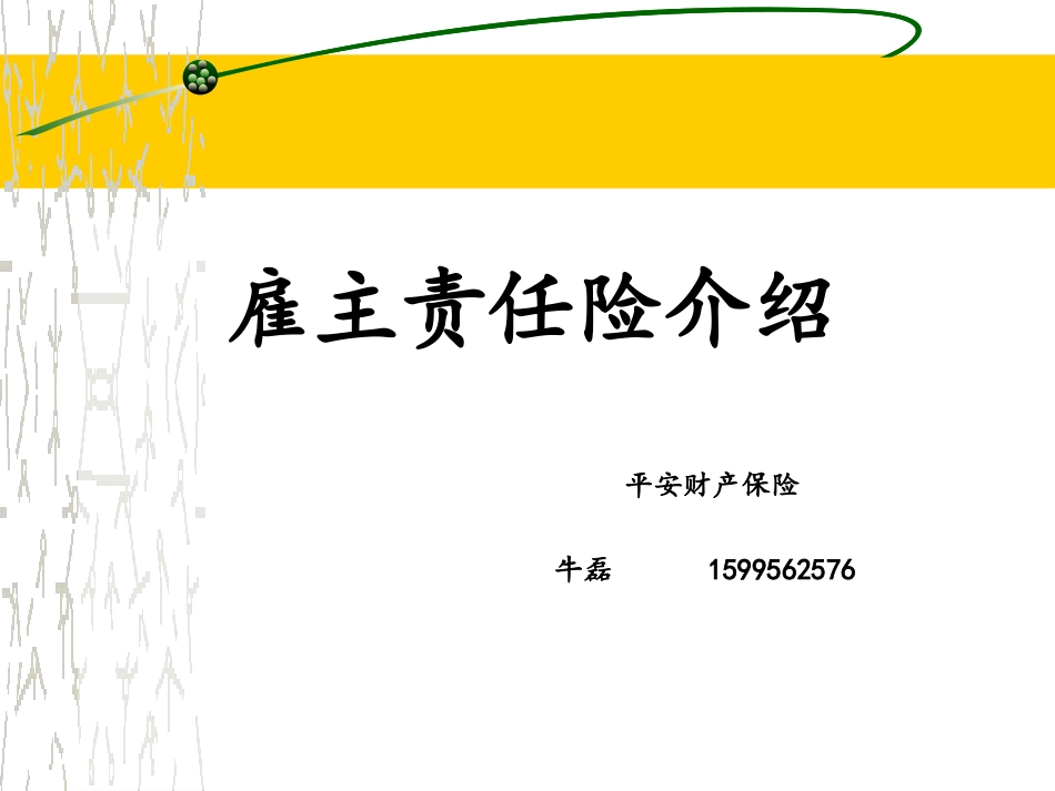 雇主责任险ppt(1)_第1页