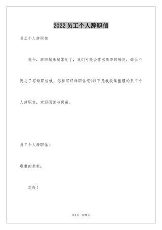 2024员工个人辞职信_19