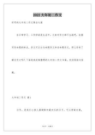 2024大年初二作文_15