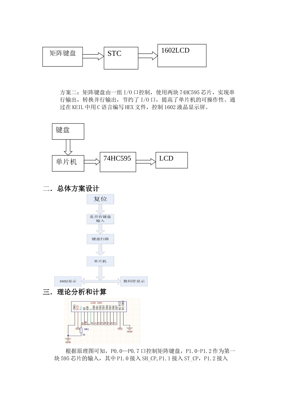 键盘扫描与液晶显示_第2页