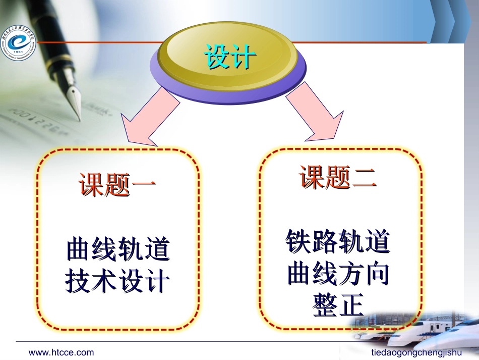 铁路轨道曲线技术课题设计答辩_第2页