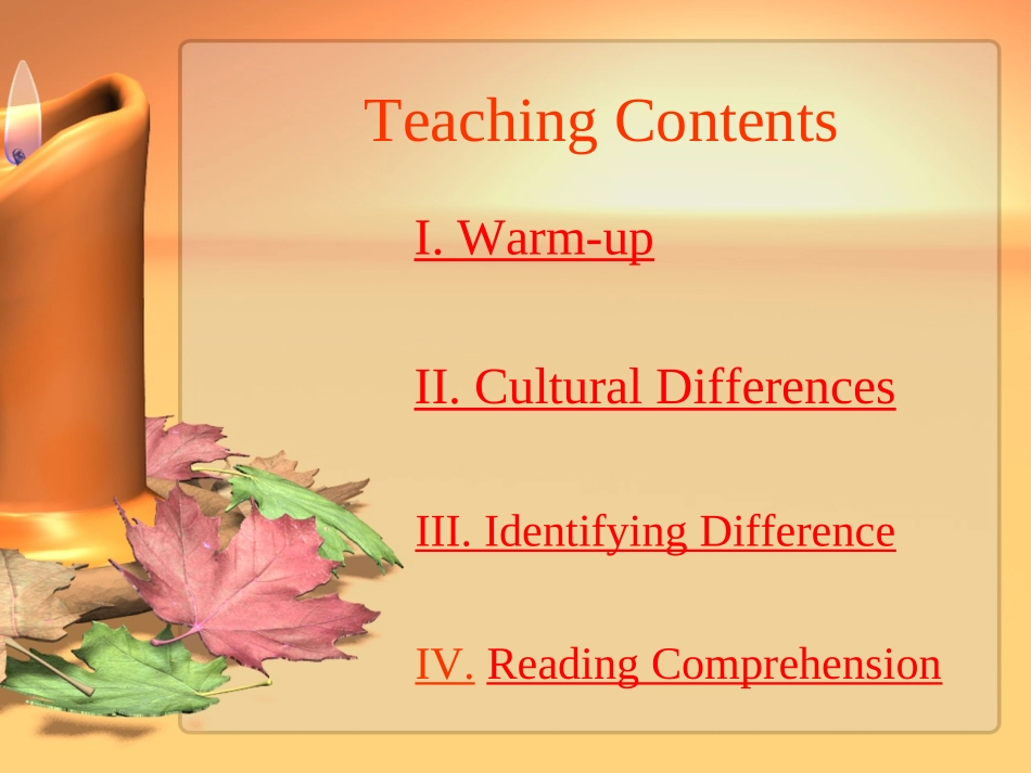 跨文化交际课件Unit 4 I_第2页