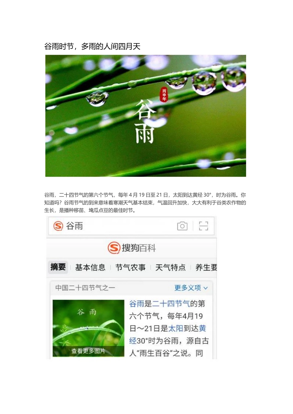 谷雨时节,多雨的人间四月天_第1页