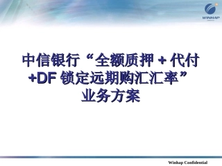 解析代付 DF锁定远期购汇汇率”业务方案