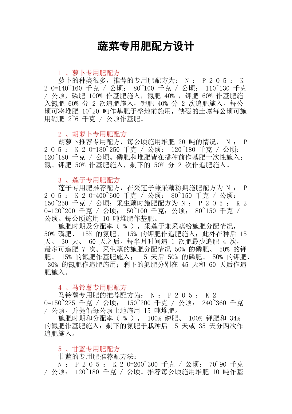 蔬菜专用肥配方_第1页