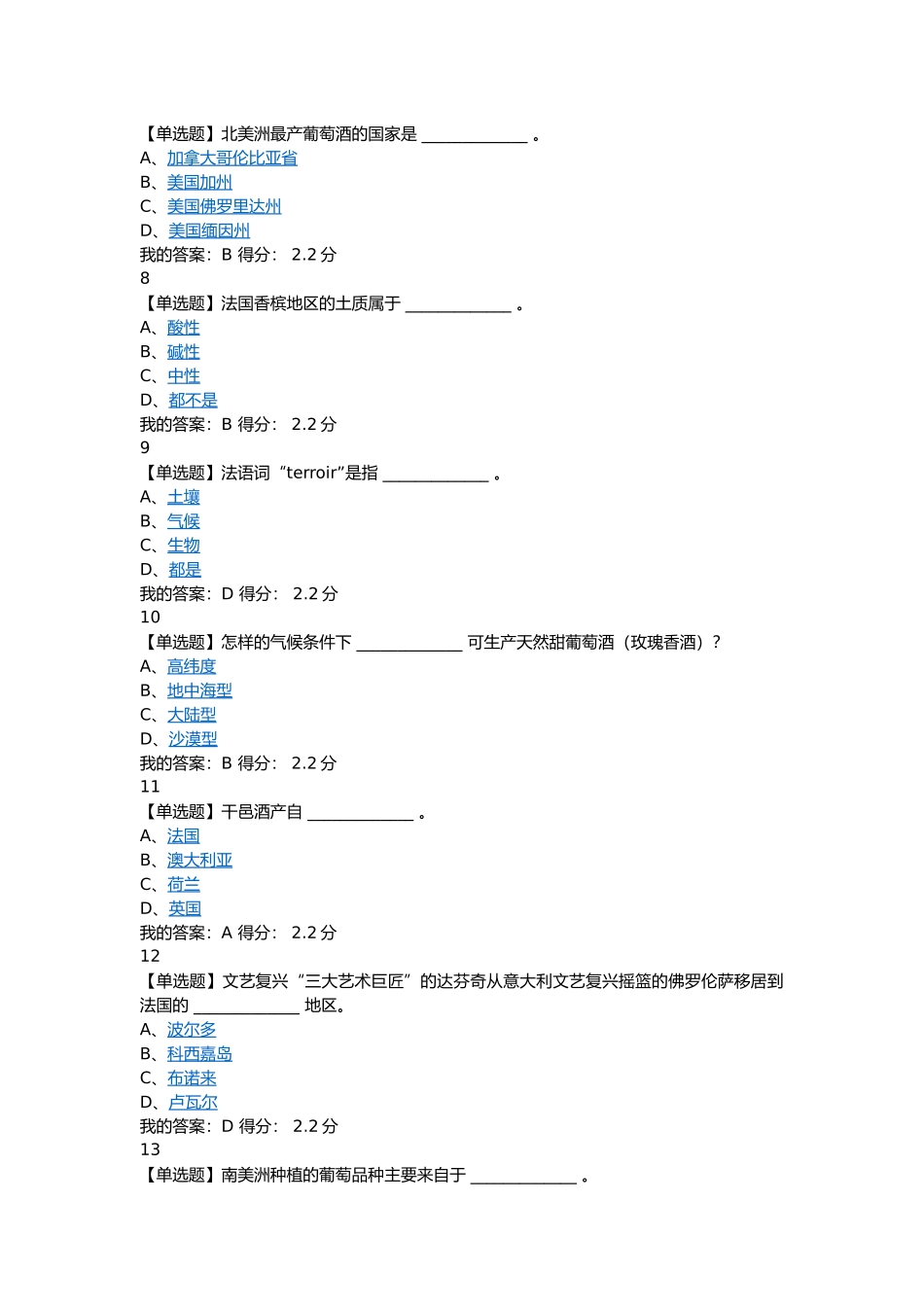 葡萄酒与西方文化第二章作业题_第2页