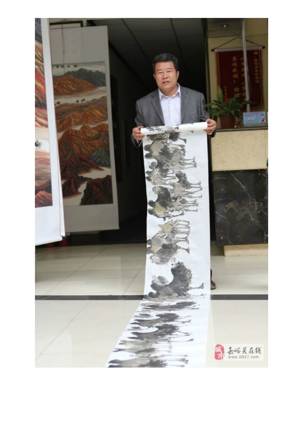 葛立才百米长卷《驼铃悠长》5月16日将首次亮相古都西安_第3页