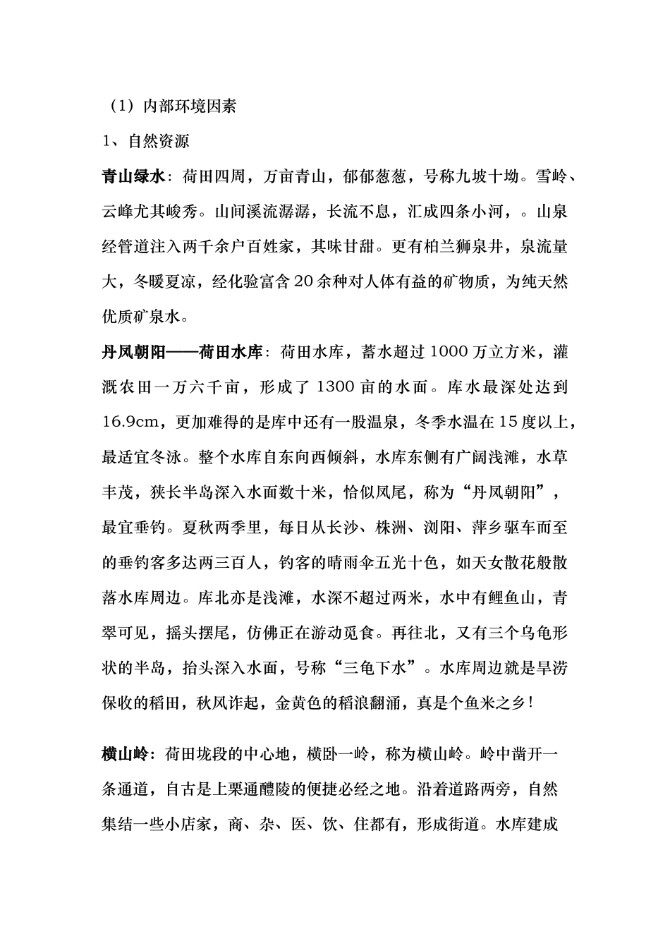 荷田水库开发项目策划_第2页