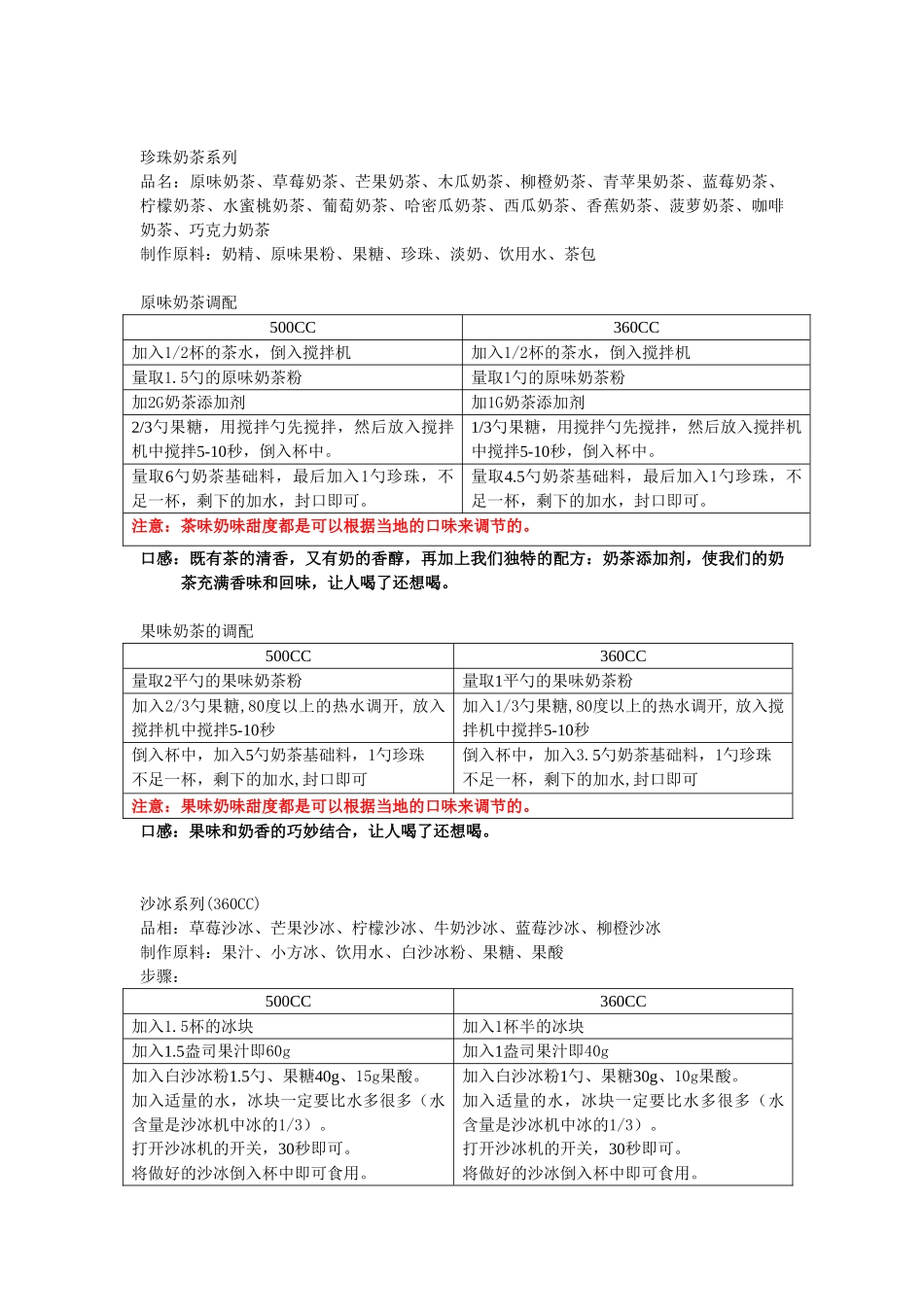 茶物语奶茶培训手册_第3页