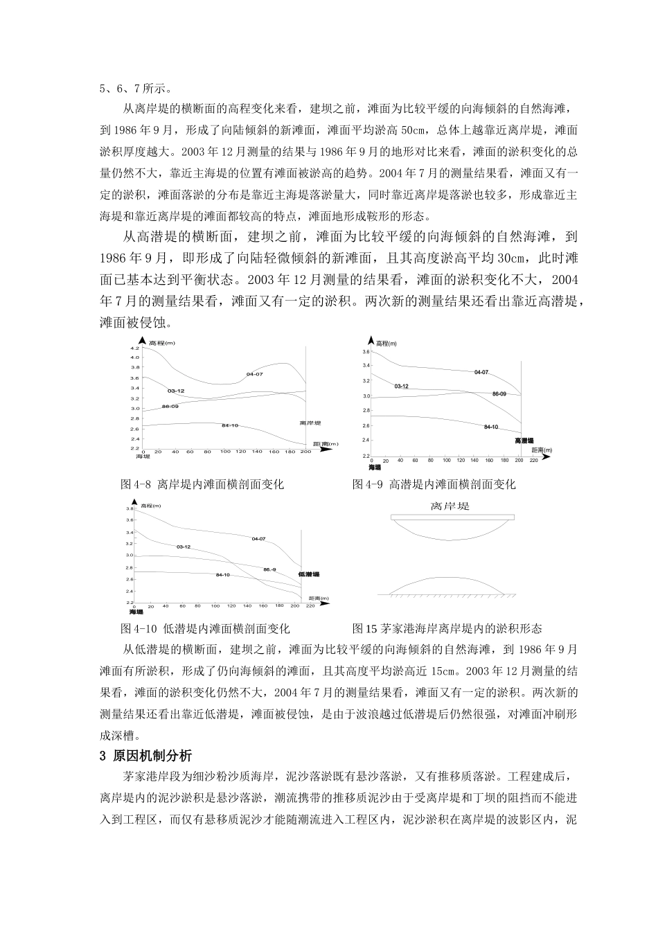 茅家港离岸堤丁坝组合工程对岸滩地貌的影响_第3页