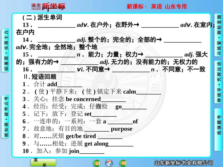 英语必修一复习1  Unit1_第3页