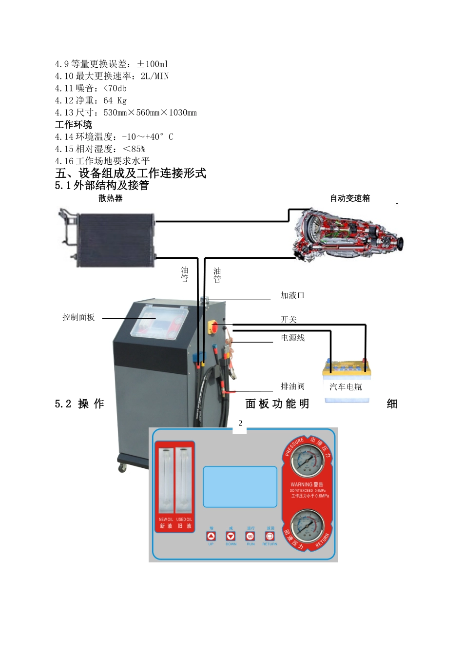 芯力量自动变速箱清洗换油机中文说明书_第3页