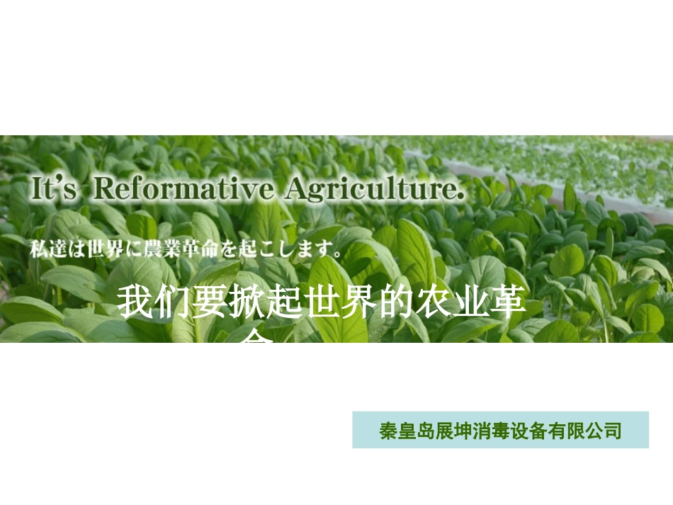 臭氧新技术在农业中的应用_第1页
