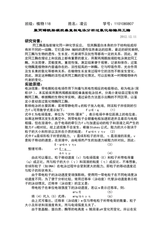 聚丙烯酰胺凝胶垂直板电泳分析过氧化物酶同工酶