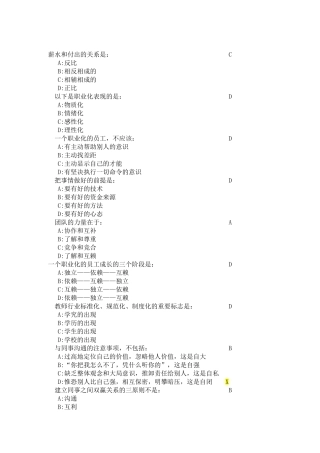 职业精神(时代光华学习答题汇总)
