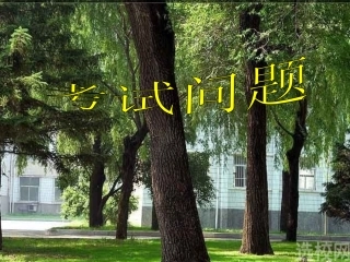 考试问题   结束语
