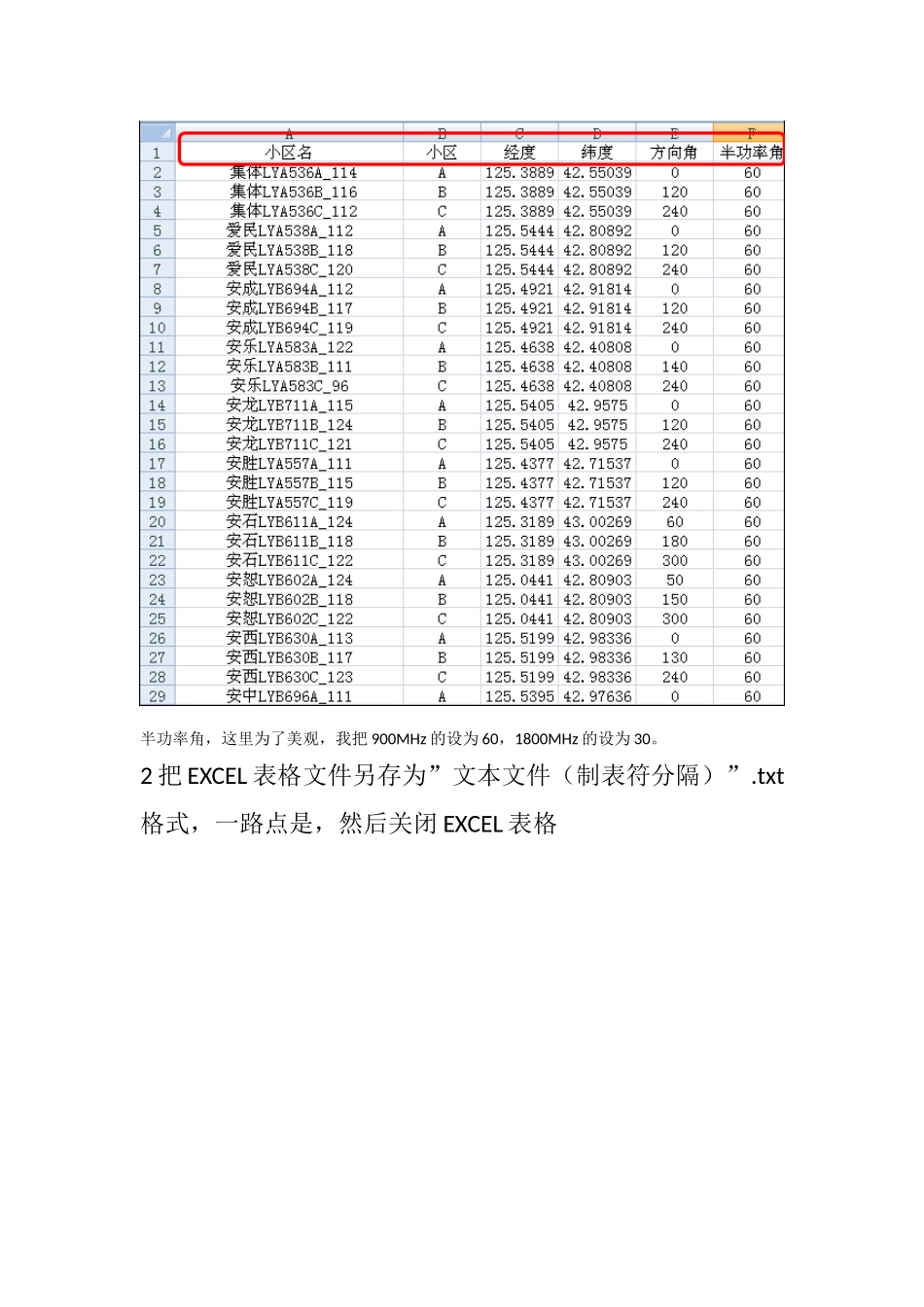 网优新手学习资料整理之cellmaker小工具制作mapinfo图层扇区图_第2页
